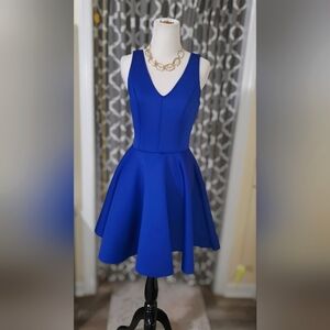 Soprano Blue Fit & Flare Dress